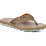 Sanuk Mens Ziggy Sandals in tan multi