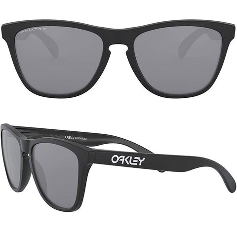 Oakley Frogskin Sunglasses in matte black and Prizm black polarized