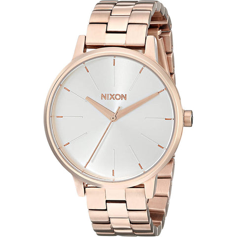Nixon Kensington Watches in white and Rose gold