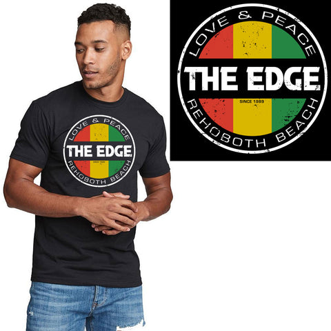 Edge Reggae Dot T-Shirts in Black