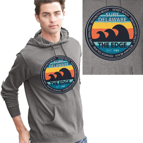 Edge Surf Delaware Hooded Sweatshirts in heather grey