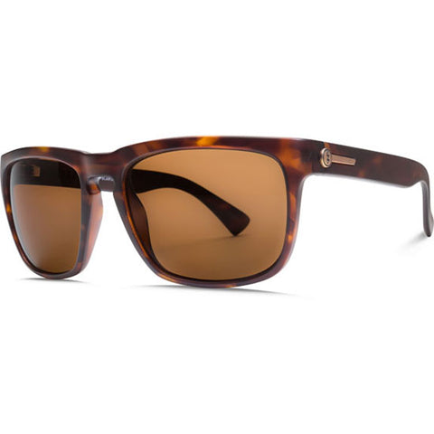 Electric Knoxville Sunglasses in matte tortoise and bronze polarized