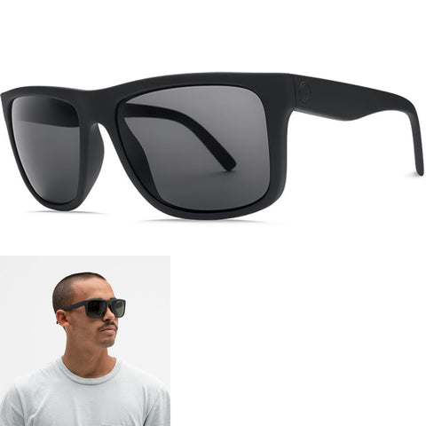 Electric Swingarm XL  Sunglasses in matte black and grey polarized