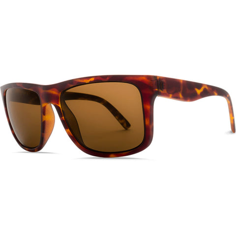 Electric Swingarm XL Sunglasses in matte tortoise and bronze polarized