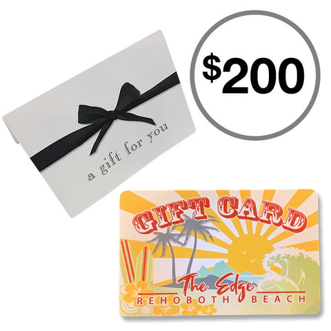 Edge Store 200 Gift Card in beach and 200