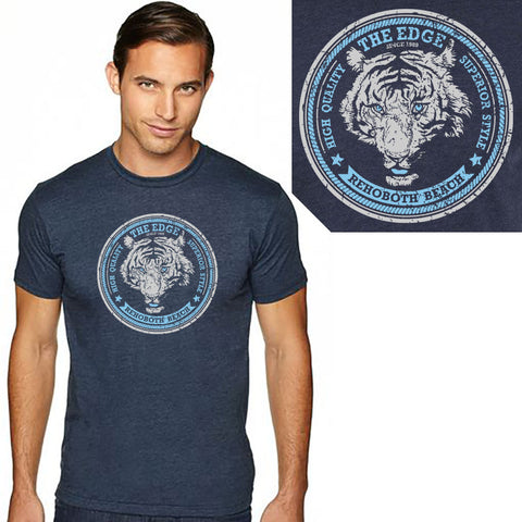Edge Tiger T-Shirts in navy heather