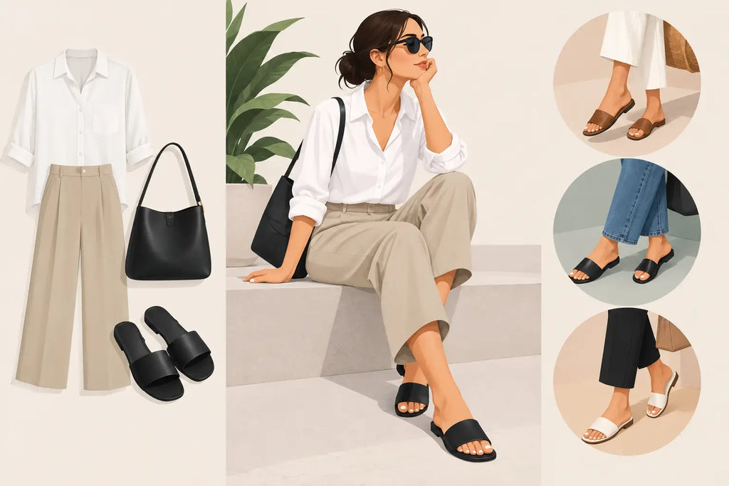 How to Wear Slide Sandals Without Looking Lazy