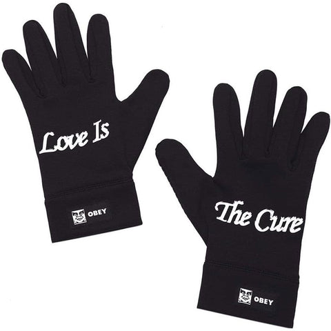 Obey Mens The Cure Gloves in Black