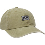 Obey Icon Eyes Pigment 6 Panel Velcro Hats in khaki