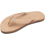 Rainbow Kids Flirty Braidy Leather Sandals in sierra brown