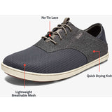 Olukai Mens Nohea Moku Shoes in charcoal/clay