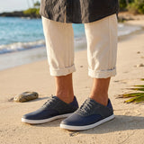 Olukai Mens Nohea Moku Shoes in charcoal/clay
