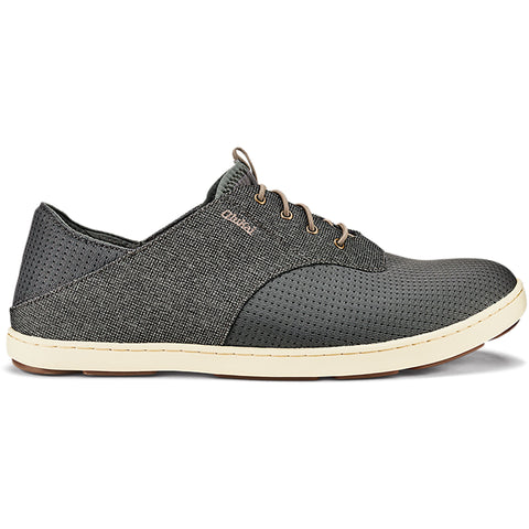 Olukai Mens Nohea Moku Shoes in charcoal/clay