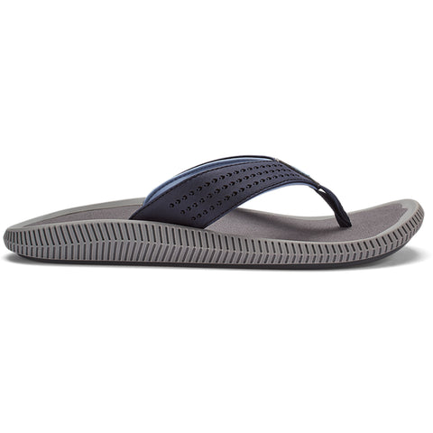 Olukai Mens Ulele Sandals in blue depth/char