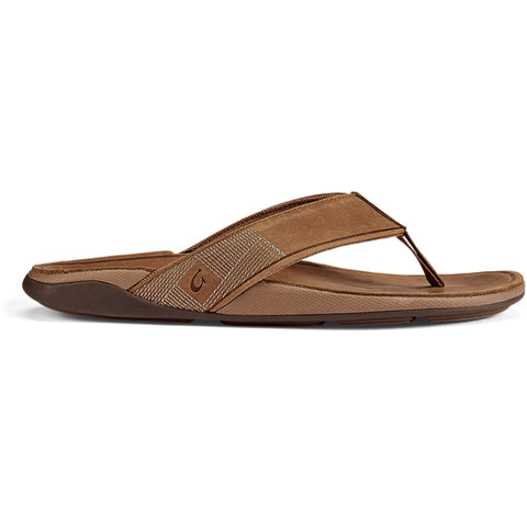 Olukai Mens Tuahine Sandals in toffee/toffee