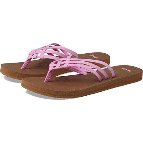 Sanuk Womens Yoga Sandy Sandals in lilac chiffon