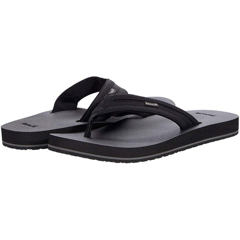 Sanuk Mens Ziggy Sandals in Black