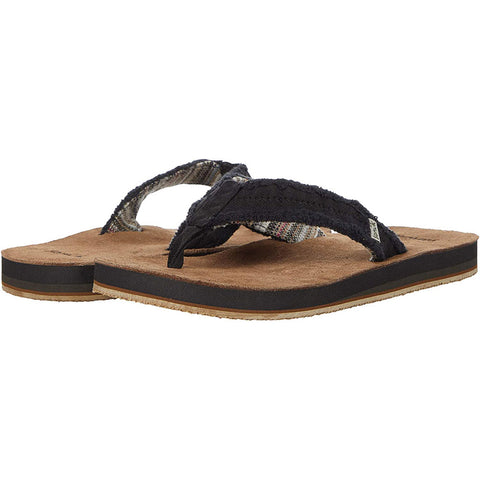 Sanuk Mens Fraid Not Sandals in Black