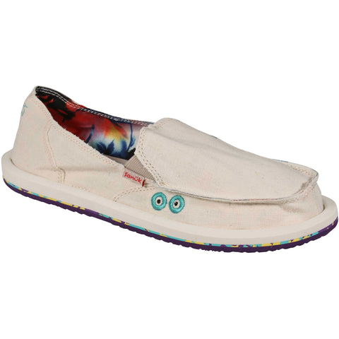 Sanuk Womens Donna Rad Resort Sandal Shoes in ivory