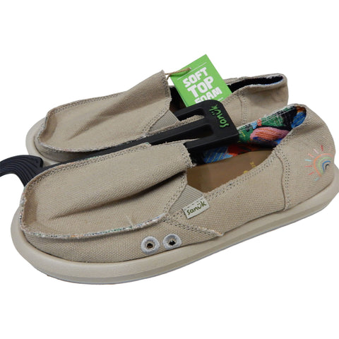 Sanuk Womens Pridewalk Surfer Sandal Shoes in Cobblestone