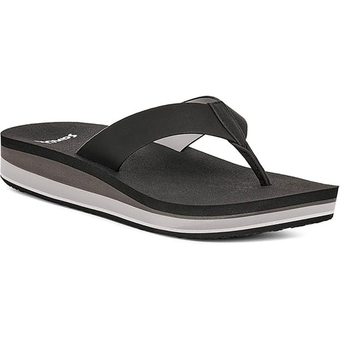 Sanuk Womens Highland  Sandals in black/grey