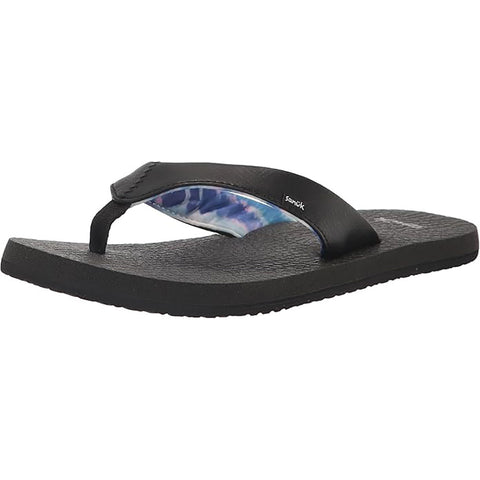 Sanuk Kids Yoga Mat Sandals in black