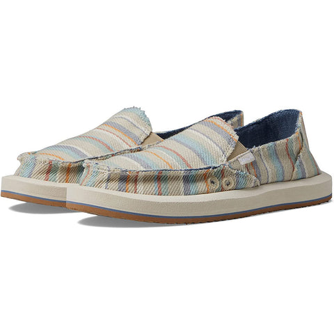 Sanuk Womens Donna ST Blanket Sandal Shoes in sand multi and 8.womens