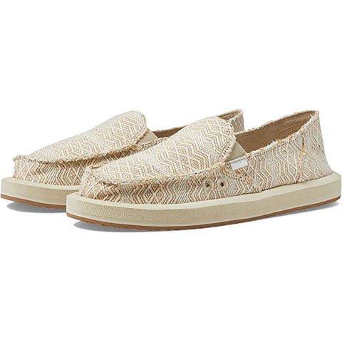 Sanuk Womens Donna ST Diamond Sandal Shoes in Natural