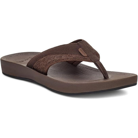 Sanuk Mens Cosmic Seas Mesh Sandals in brown