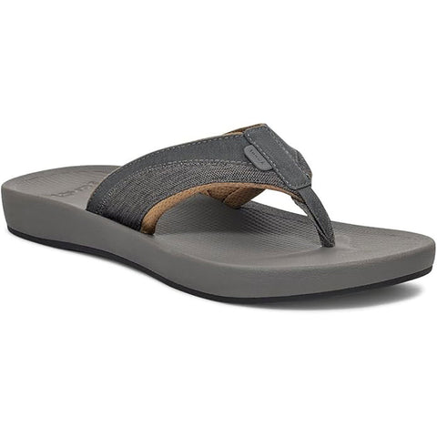 Sanuk Mens Cosmic Seas Mesh Sandals in dark grey