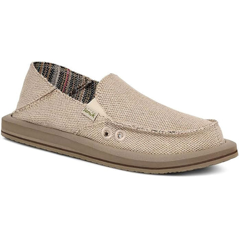 Sanuk Womens Donna Hemp 2 Tone Sandal Shoes in Natural
