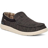 Sanuk Mens Hangout Lite Knit Sandal Shoes in Black