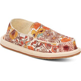 Sanuk Womens Floral Quilt Sandal Shoes in Sunshine rae