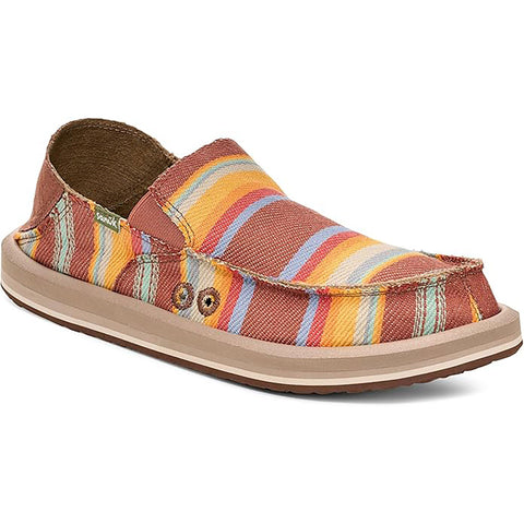 Sanuk Mens Donny Blanket Sandal Shoes in kona sunrise