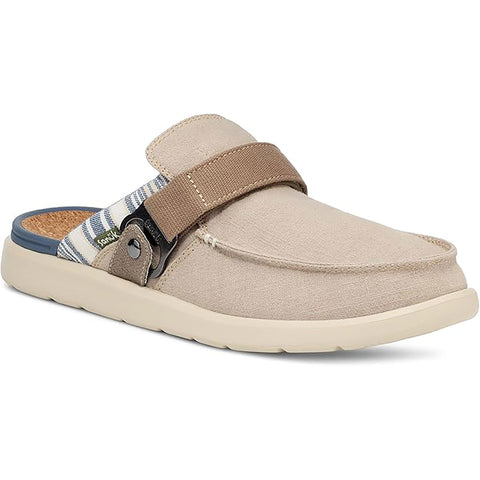 Sanuk Mens Happy Hour Lite Resort Sandal Shoes in Taupe