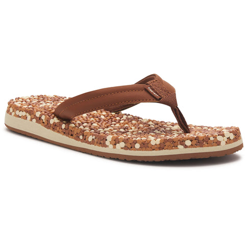 Sanuk Womens Bubblecush Sandals in oatmeal raisin