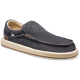 Sanuk Mens Chiba Sandal Shoes in dark denim ojai