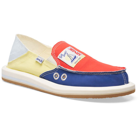 Sanuk Womens Donna Novelty Sandal Shoes in set sail
