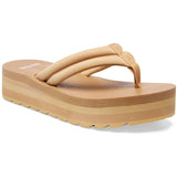 Sanuk Womens Yoga Puff-n-Stuff Sandals in sand dollar