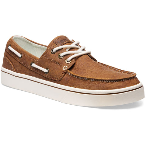 Sanuk Mens Hava Boat Leather Shoes in doe