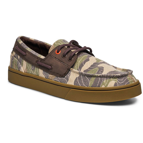 Sanuk Mens Hava Boat Shoes in topo camo