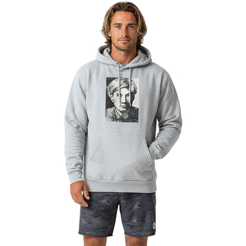Obey Mens Warhol Sweatshirts in heather  grey