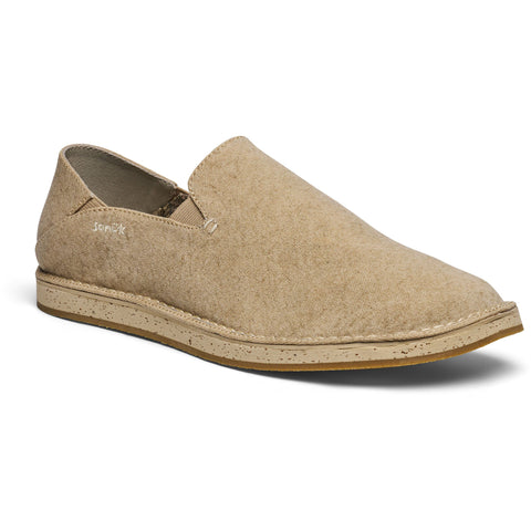 Sanuk Mens Donny Crafted Shoes in brown rice