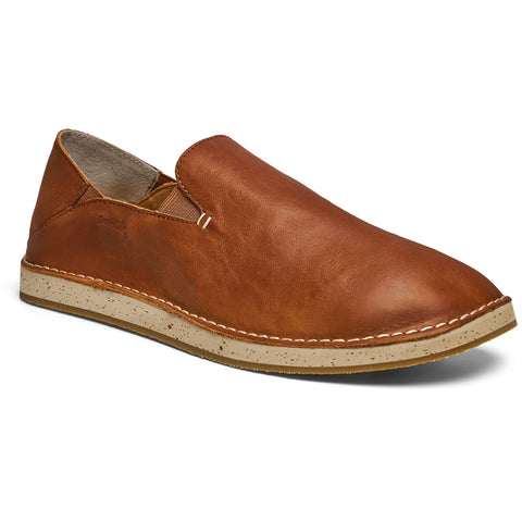Sanuk Mens Donny Crafted Leather Shoes in ginger