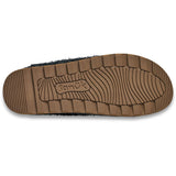 Sanuk mens Yoga Cloud Lounger Leather Shoe in black suede