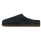 Sanuk mens Yoga Cloud Lounger Leather Shoe in black suede