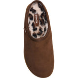 Sanuk womens Yoga Cloud Lounger Leather Shoe in dark brown