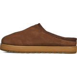 Sanuk womens Yoga Cloud Lounger Leather Shoe in dark brown