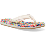 Sanuk kids Y Bubblecush in rainbow confetti