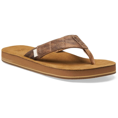 Sanuk Mens Hideout Sandals in tobacco